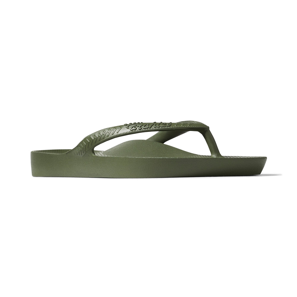 Olive Archies Arch Support Flip Flops angle 05 