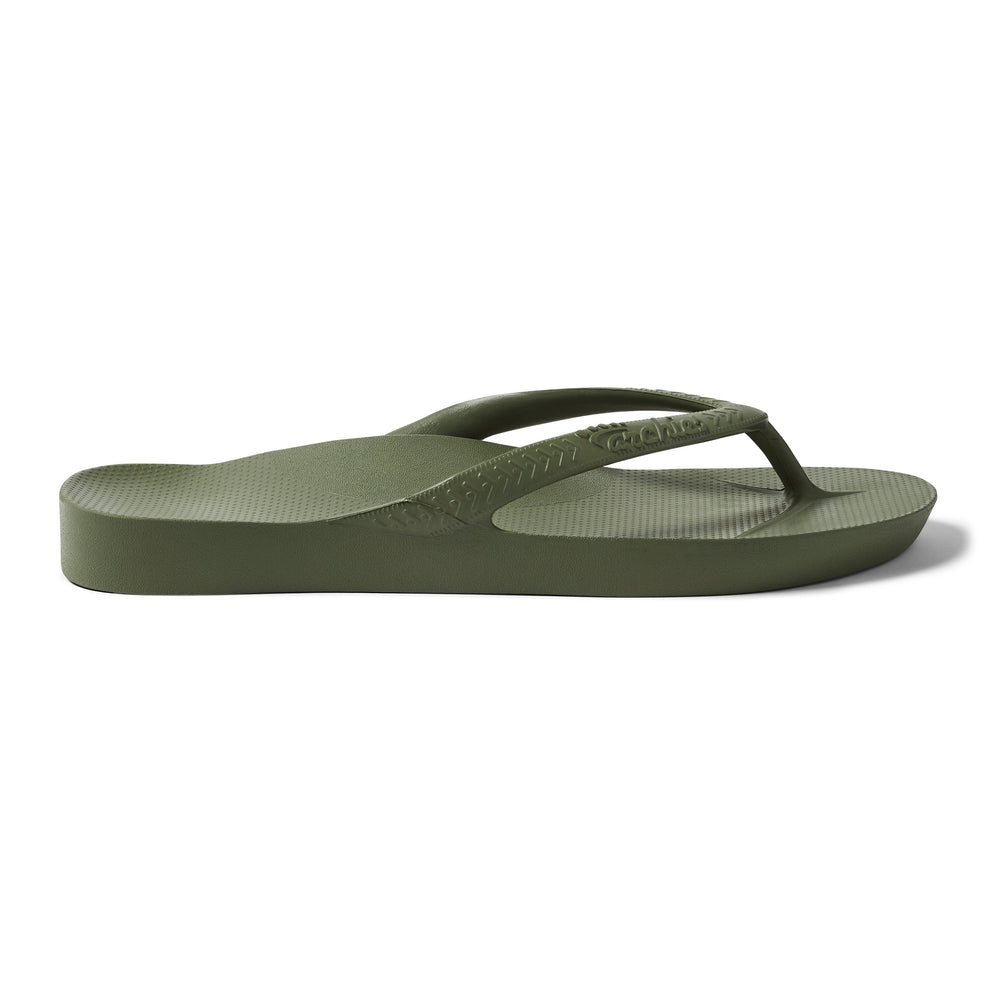 Olive Archies Arch Support Flip Flops angle 08 