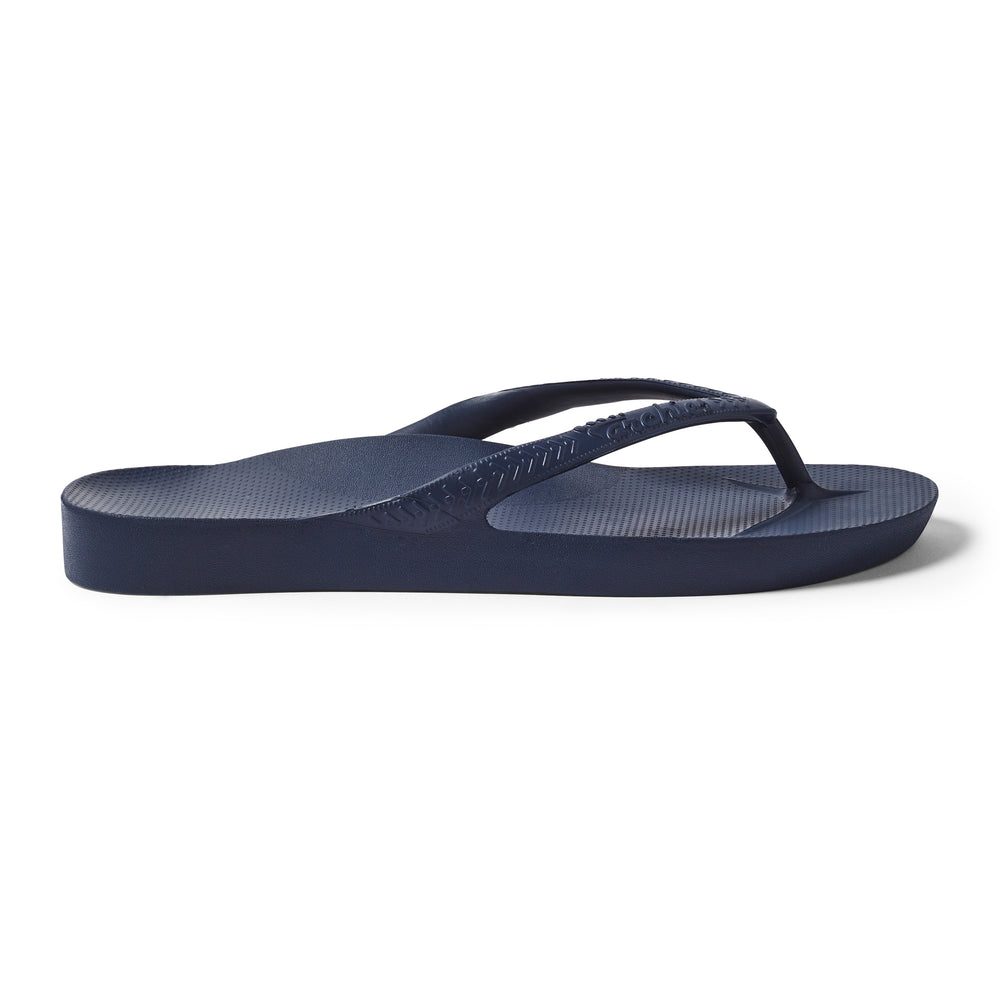 Navy Archies Arch Support Flip Flops angle 08 