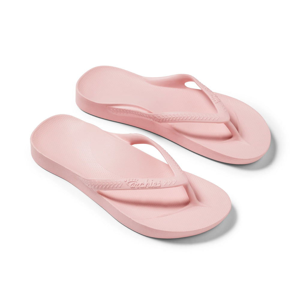 Pink Archies Arch Support Flip Flops angle 10 