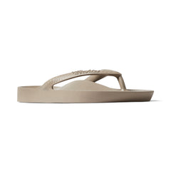 Taupe Archies Arch Support Flip Flops angle 05
