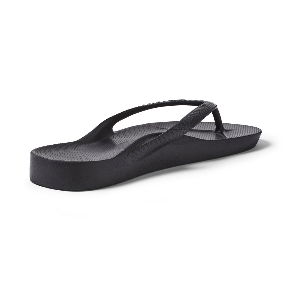 Black Archies Arch Support Flip Flops angle 04 