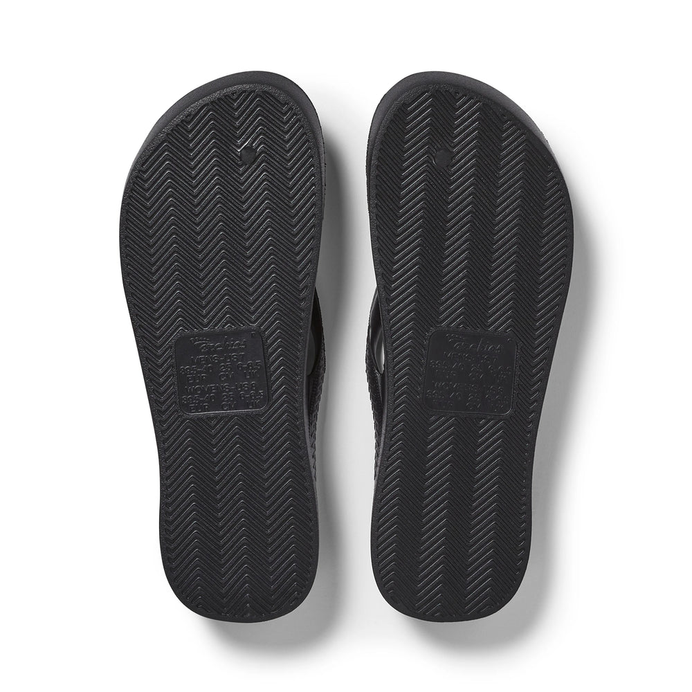 Black Archies Arch Support Flip Flops angle 05 