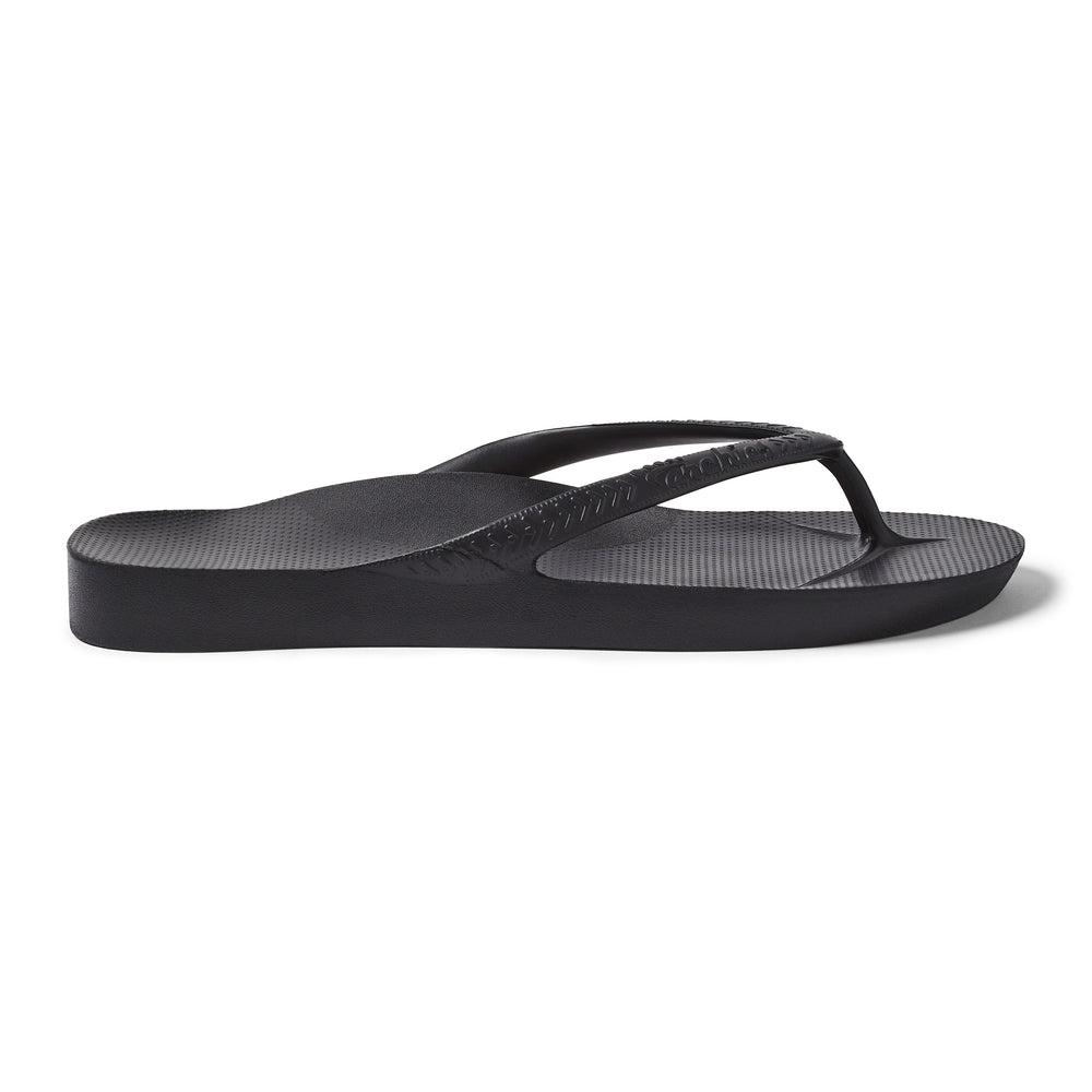 Black Archies Arch Support Flip Flops angle 07 