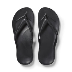 Black Archies Arch Support Flip Flops angle 01