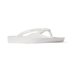White Archies Arch Support Flip Flops angle 05