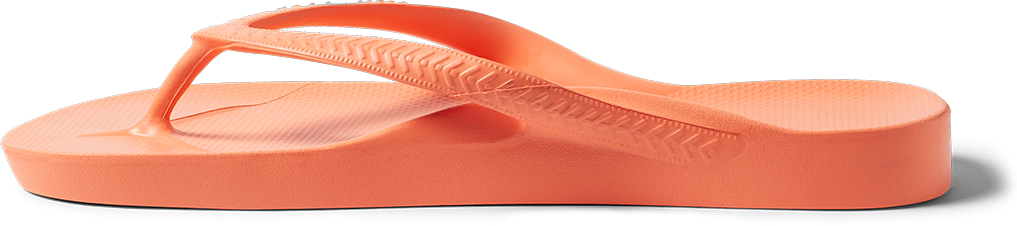 Peach Archies Arch Support Flip Flops side profile 