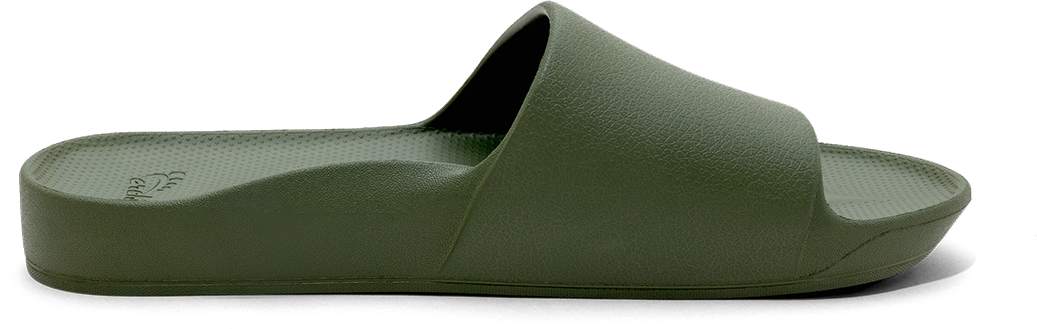 Olive Arch Support Slides side profile 