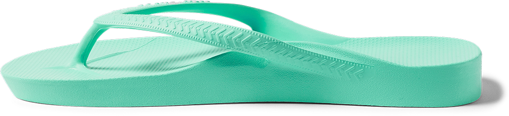 Mint Archies Arch Support Flip Flops side profile 