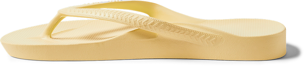 Lemon Arch Support Flip Flops side profile 