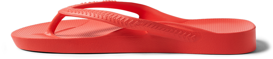 Coral Archies Arch Support Flip Flops side profile 
