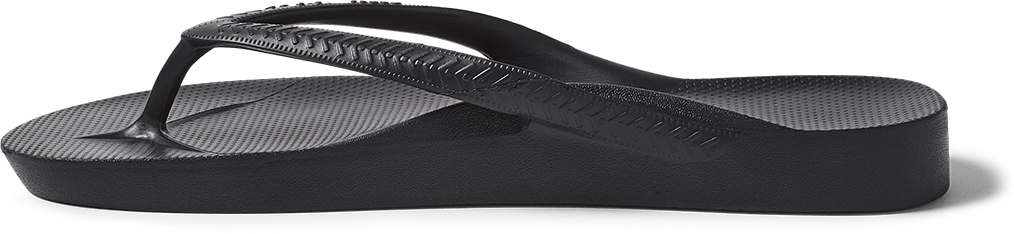 Navy Archies Arch Support Flip Flops side profile 
