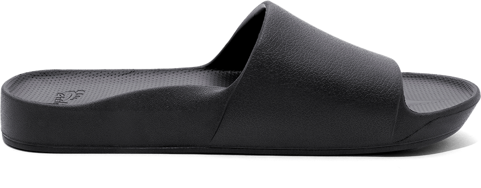 Black Archies Arch support slides side profile 