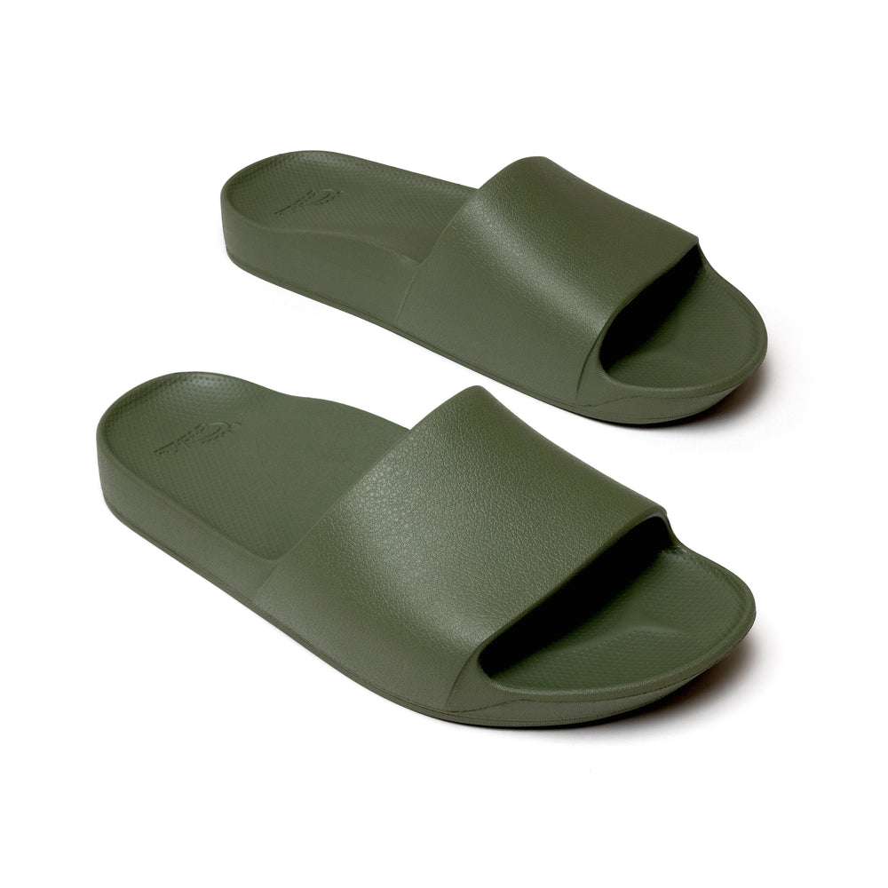 Olive Arch Support Slides shown from above 
