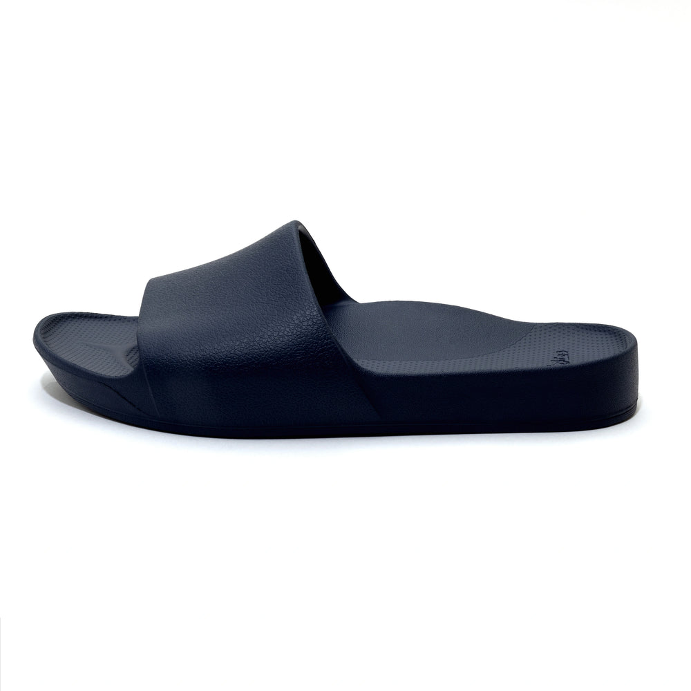 Navy Archies Arch Support Slides shown from the side 